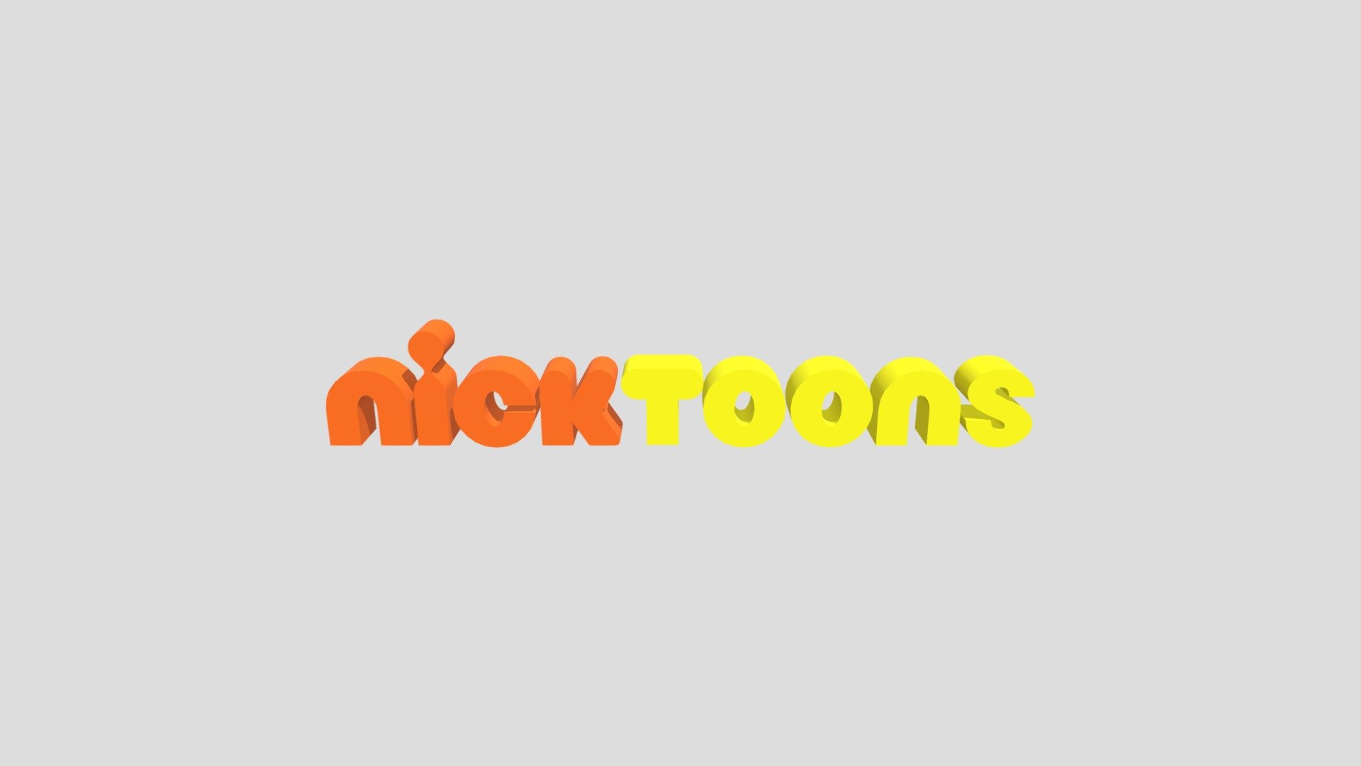 NickToons Logo (2009-Present) [Yellow Version] - Download Free 3D model ...