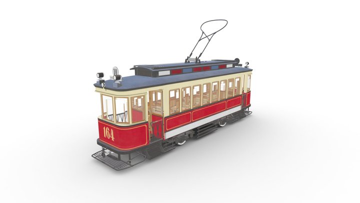 Первый трамвай 3D Model
