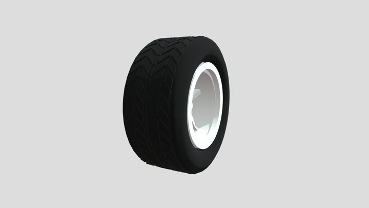 Simple Car Wheel | Realistic 3D Tire Model 3D Model