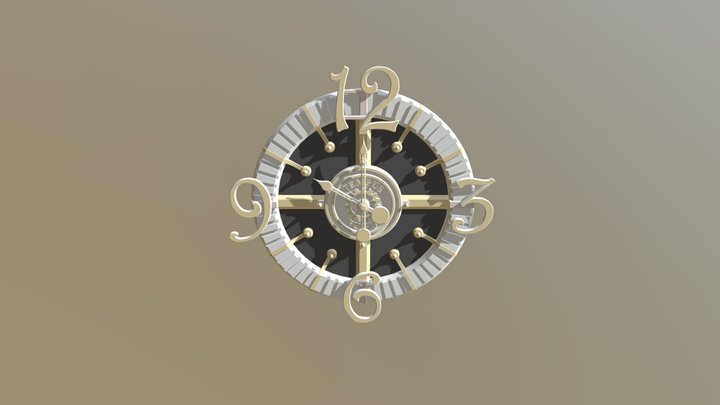 Tempus Fugit - Steampunk Clock 3D Model