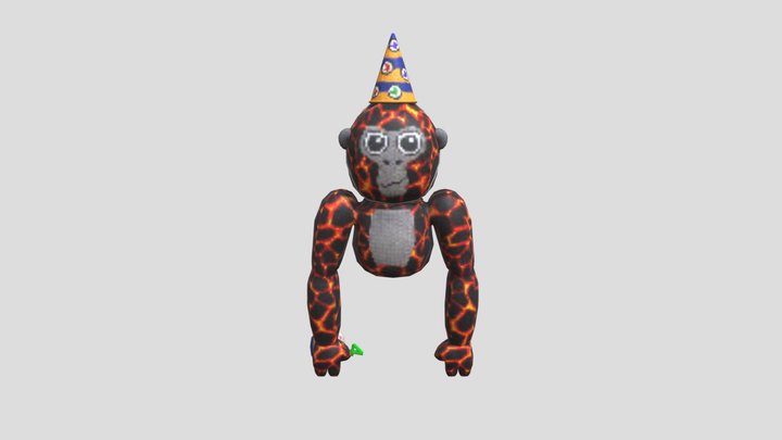 Infected_ Monke_ Plush 3D Model