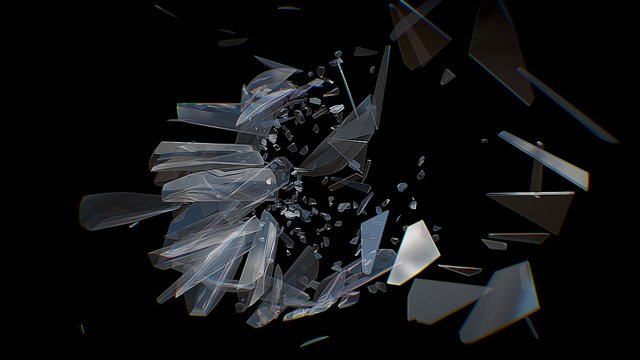 Shattered Glass 3D Model