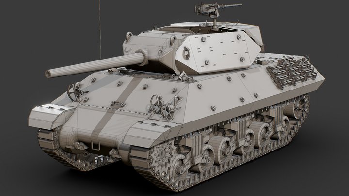 Free 3D file Allied Tank Destroyer M10 - 15mm (1-100) 🪖・3D printer design  to download・Cults
