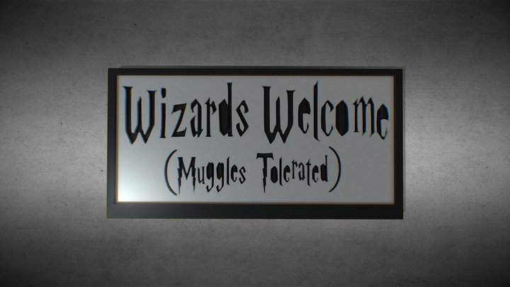 Harry Potter sign | 3D printable