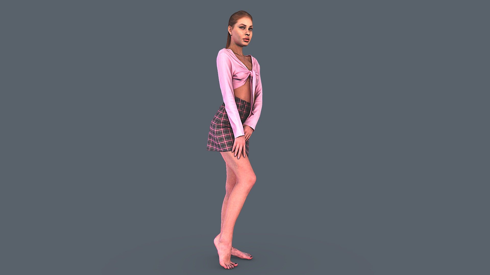 Hottie In A Pink 3d Model By Kanistra 9317036 Sketchfab