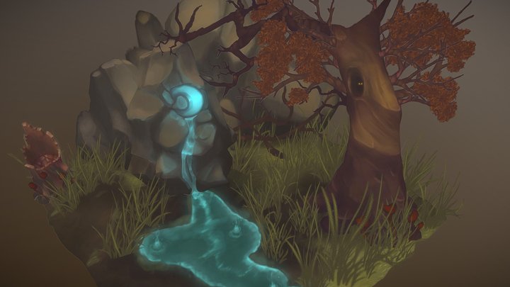 Forest Shrine 3D Model