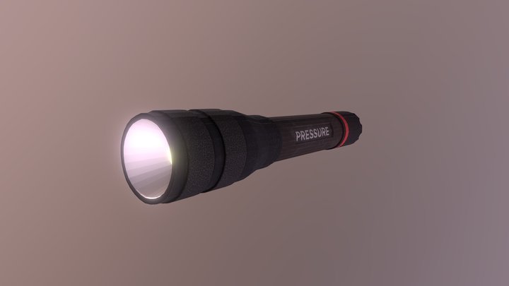 Low Poly Torch 3D Model