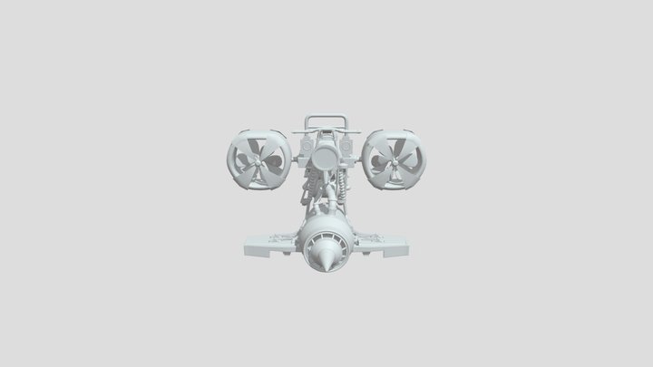 Hover Bike 3D Model
