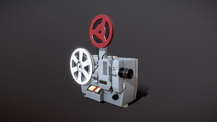 Old Movie Projector 3D Model
