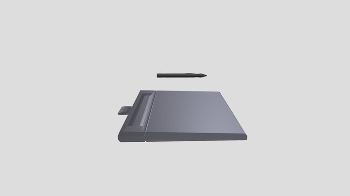 lowpoly Graphic Tablet 3D Model