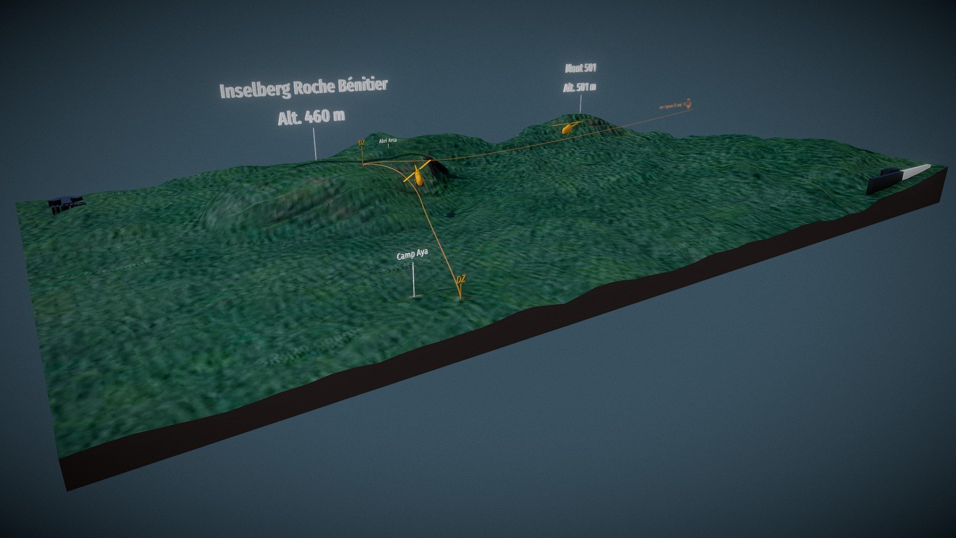 Map 3D — Réserve de la Trinité