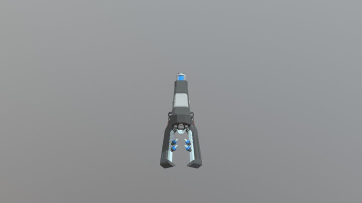 Low Poly Weapon 3D Model