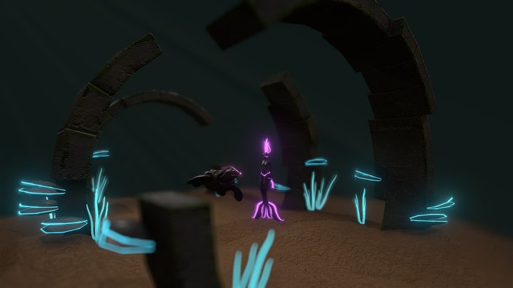 Deep Sea Hunt 3D Model
