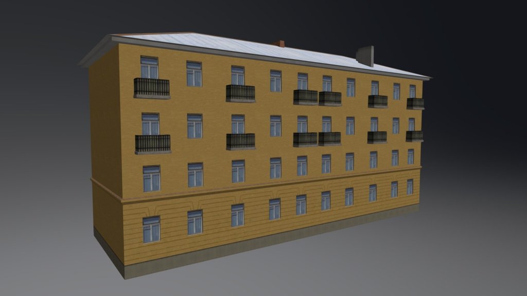 Soviet residential building mid-20th century