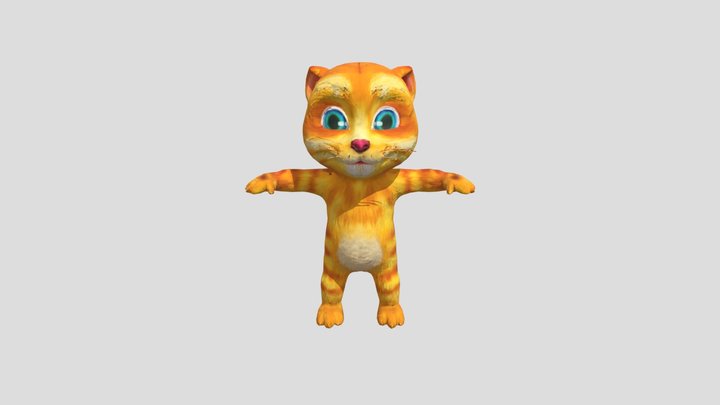 Ginger talking 3D Model