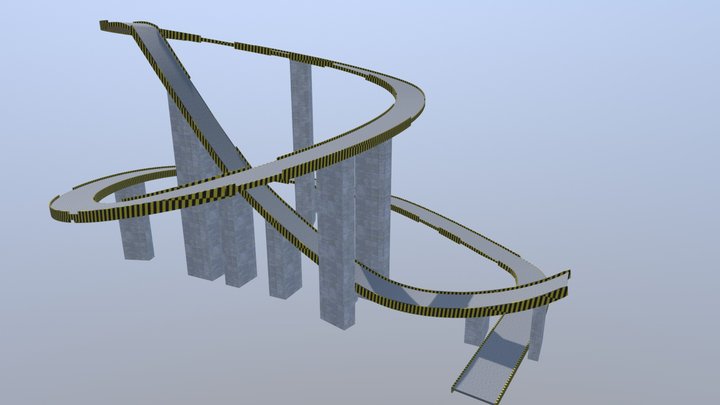 Bridge Rampa Stunt 3D Model