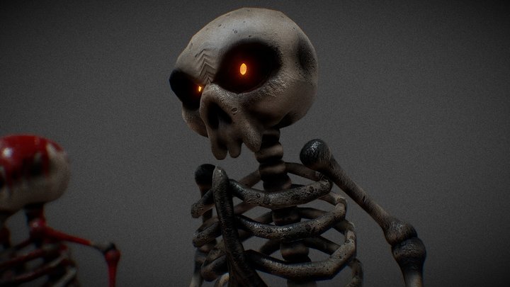 Skeleton Monster (Rigged) 3D Model
