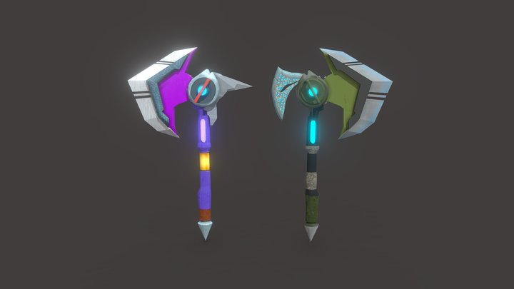 Stylized Futuristic Axe