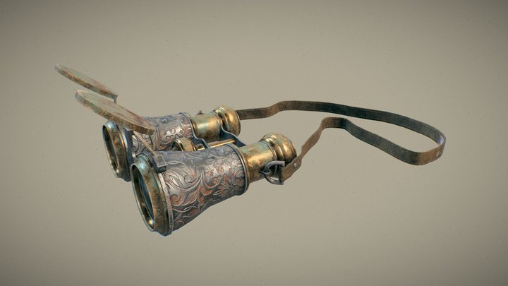 C. Further - Vintage Binoculars! 3D Model