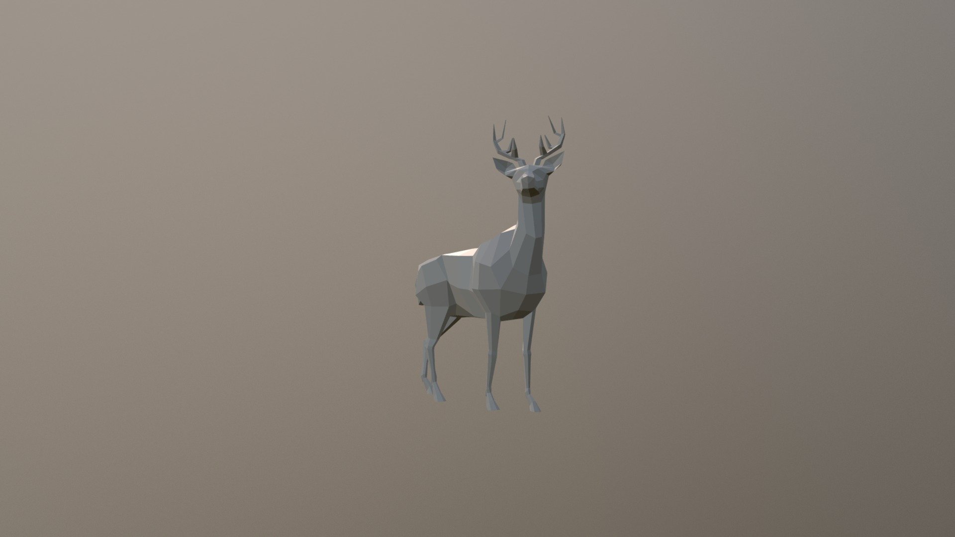 Low poly deer - 3D model by lennart [931fd63] - Sketchfab