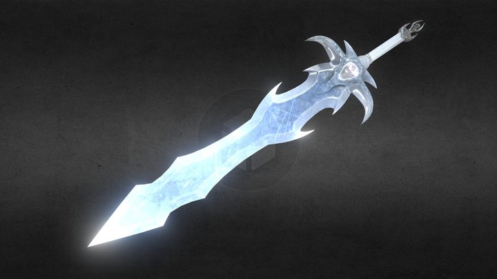 Ice sword 3D Model