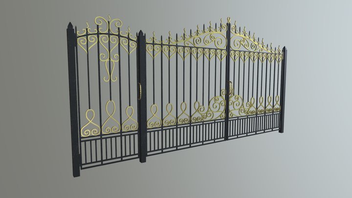 Iron gate 3D Model
