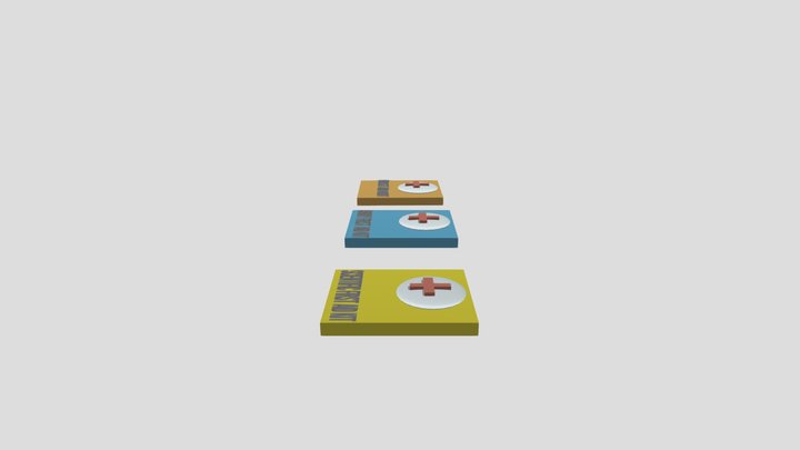 Pack Voxel First Aid Kits From Stalker 3D Model