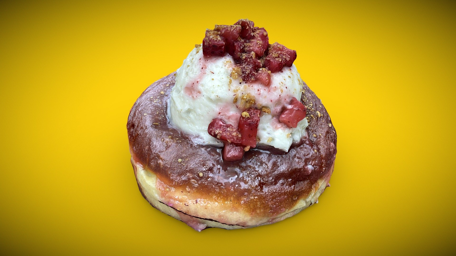 Strawberry and Cream Donut