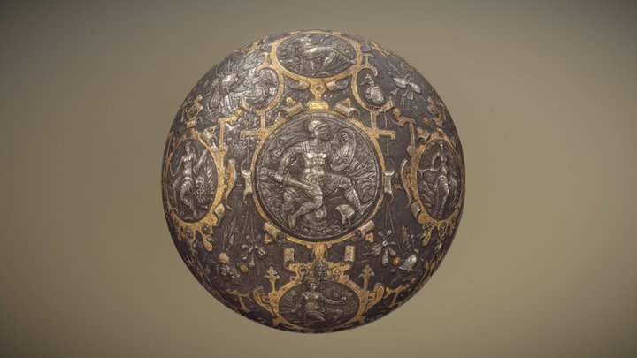 Pageant (Shield), 16th century 3D Model