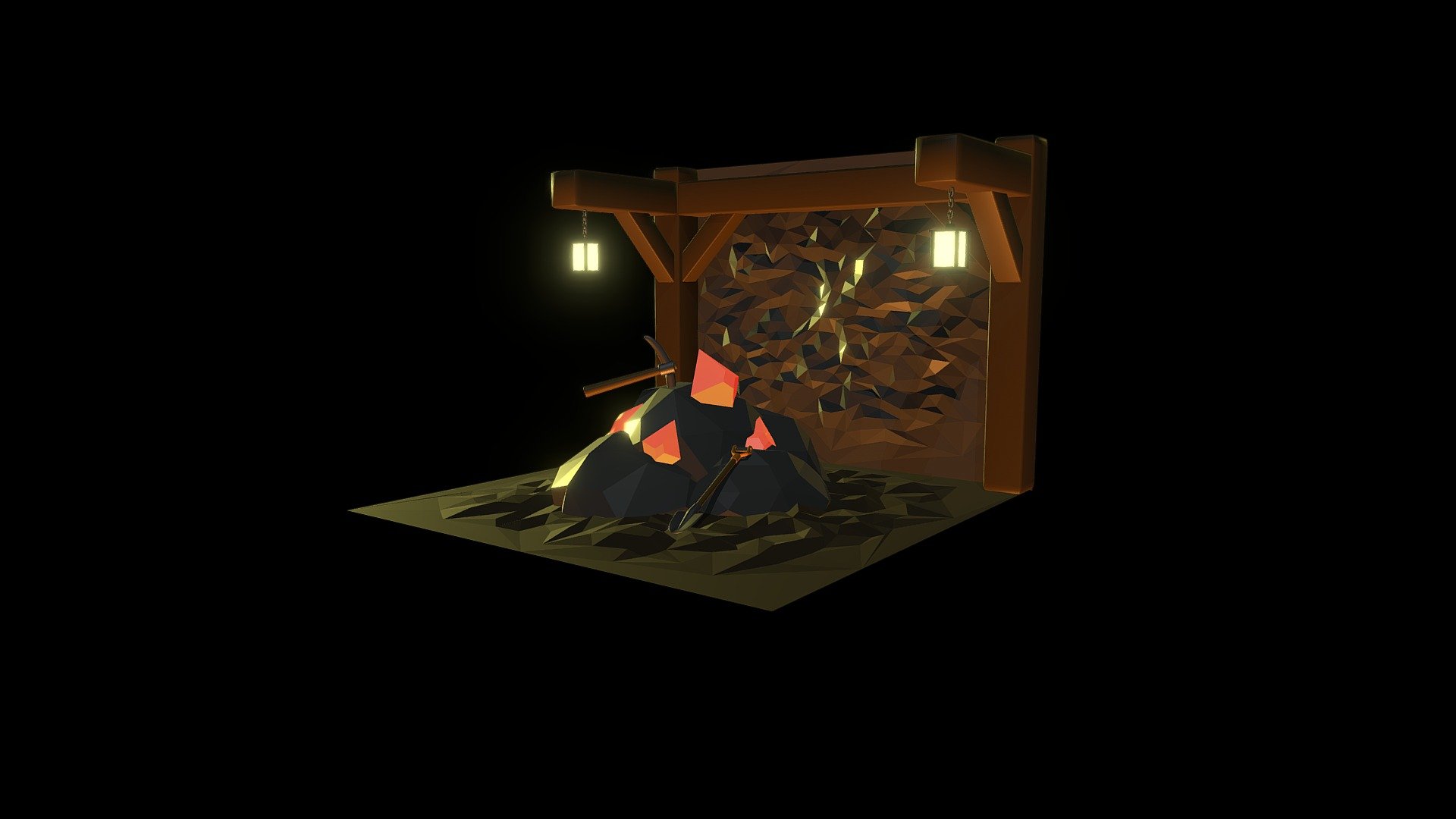 Mine diorama