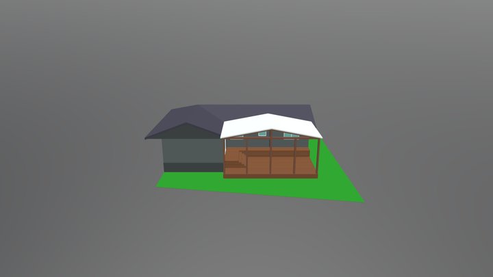 House Deck Extension 3D Model