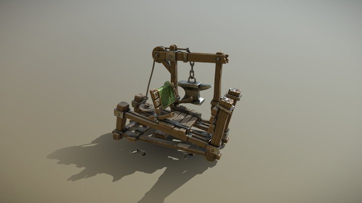 Artstation Medieval Back and Forth - Leg Press 3D Model