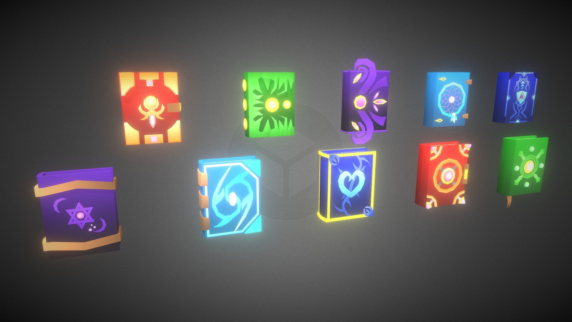 Spellbook Pack 01 - Buy Royalty Free 3D model by Alphaime Corporation ...