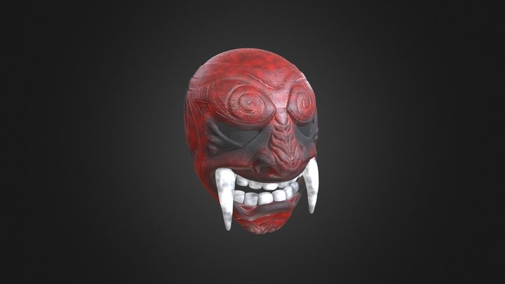 Samurai's Mask 3D Model