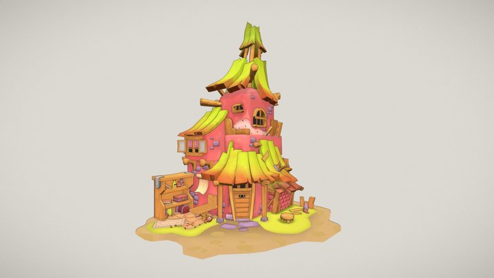Pitaya House 3D Model