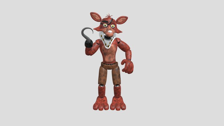 Unwithered Foxy 3D Model