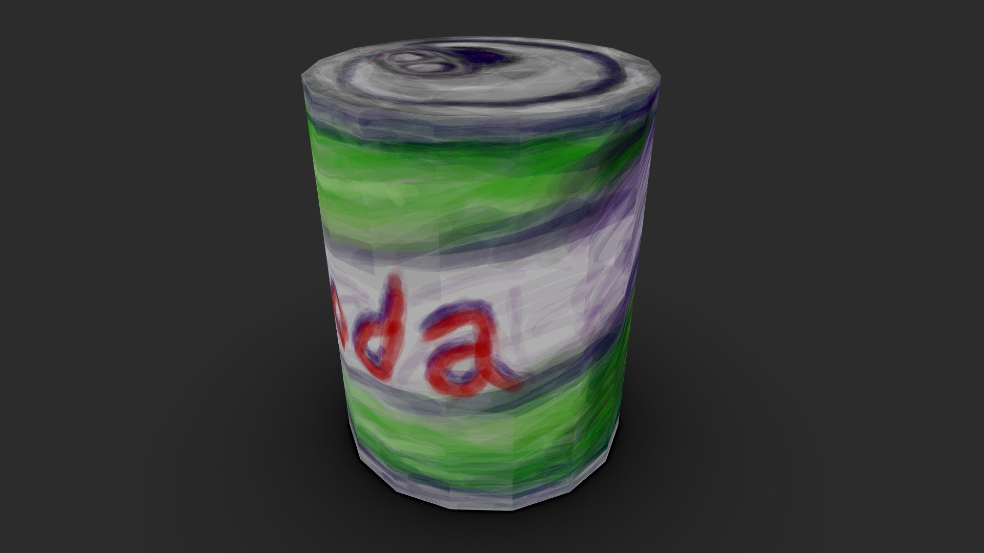 Hand Painted Soda (Low poly) - Download Free 3D model by Dreaming In ...