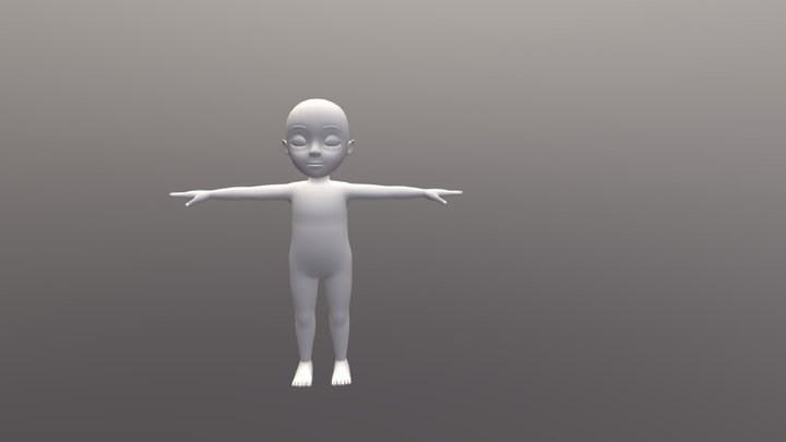 Chibi Base Mesh 3D Model 3D Model