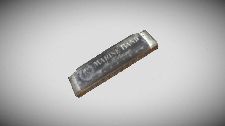 harmonica 3D Model
