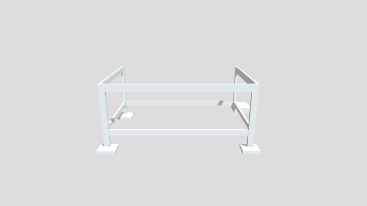 Projeto estrutural - Área Gourmed 3D Model