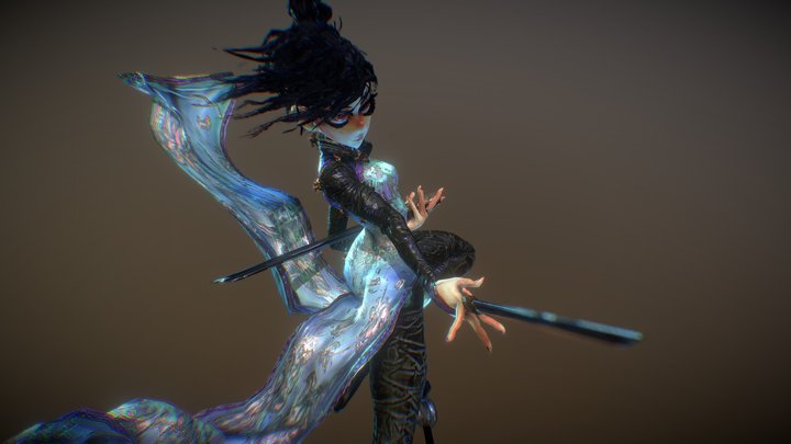 Scissor Seven - Lady Thirteen 3D Model