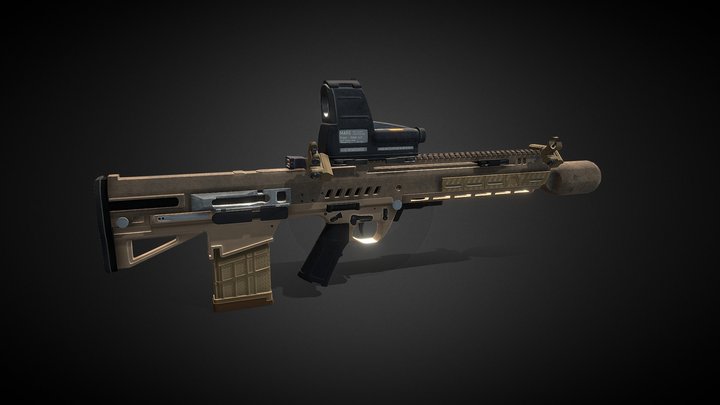 RM277 rifle 3D Model