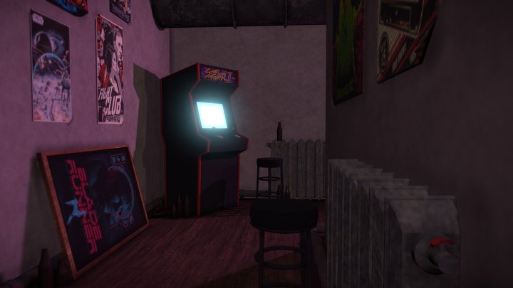Arcade Machine 3D Model