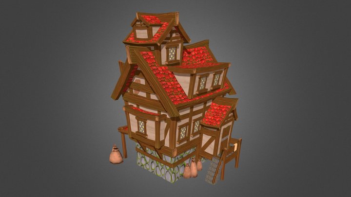 Medieval House 2 3D Model