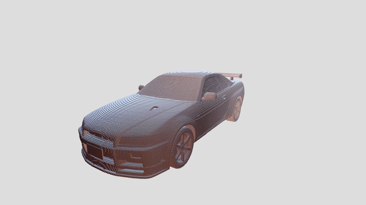 GT-R 3D Model