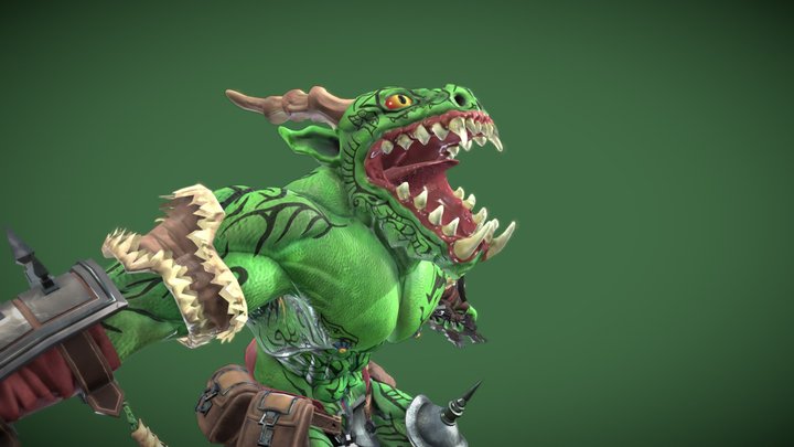 Wendiir Neorgreth | Dragonkin/Draconid Warrior 3D Model