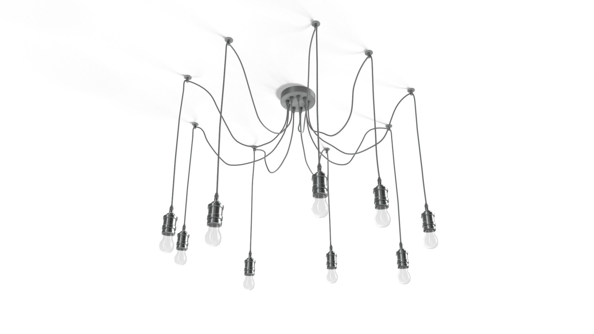 Starkey Chandelier, Nickel — Sketchfab embed 3D viewer