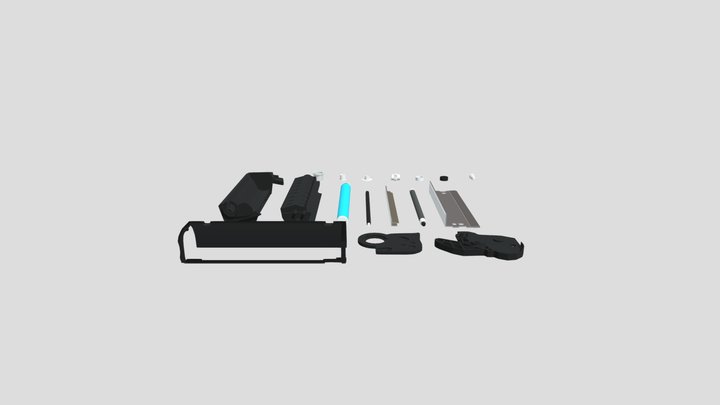 Картридж в разборе 3D Model