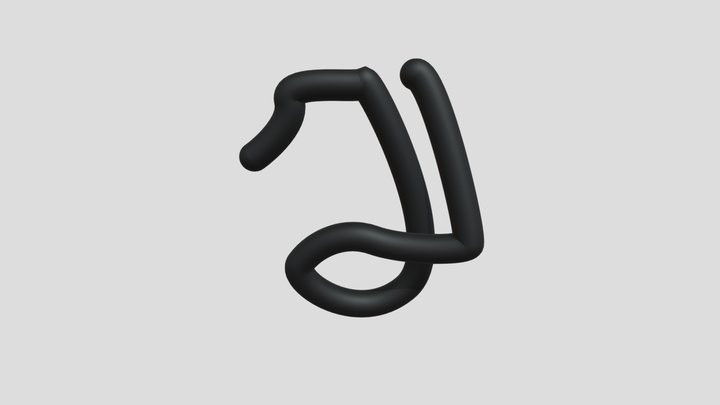 Spline J 3D Model