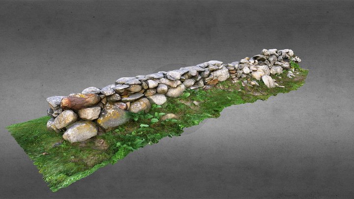 Stone wall - Asset – Modello 3D gratuito STL
